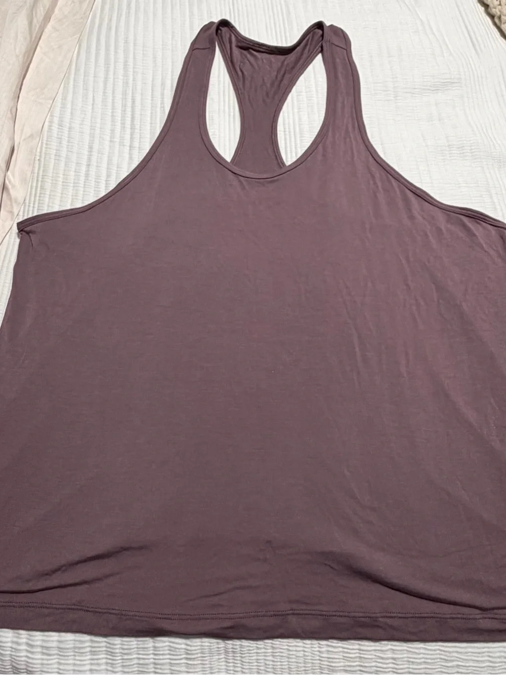ALO Yoga Mauve Racerback Tank Top